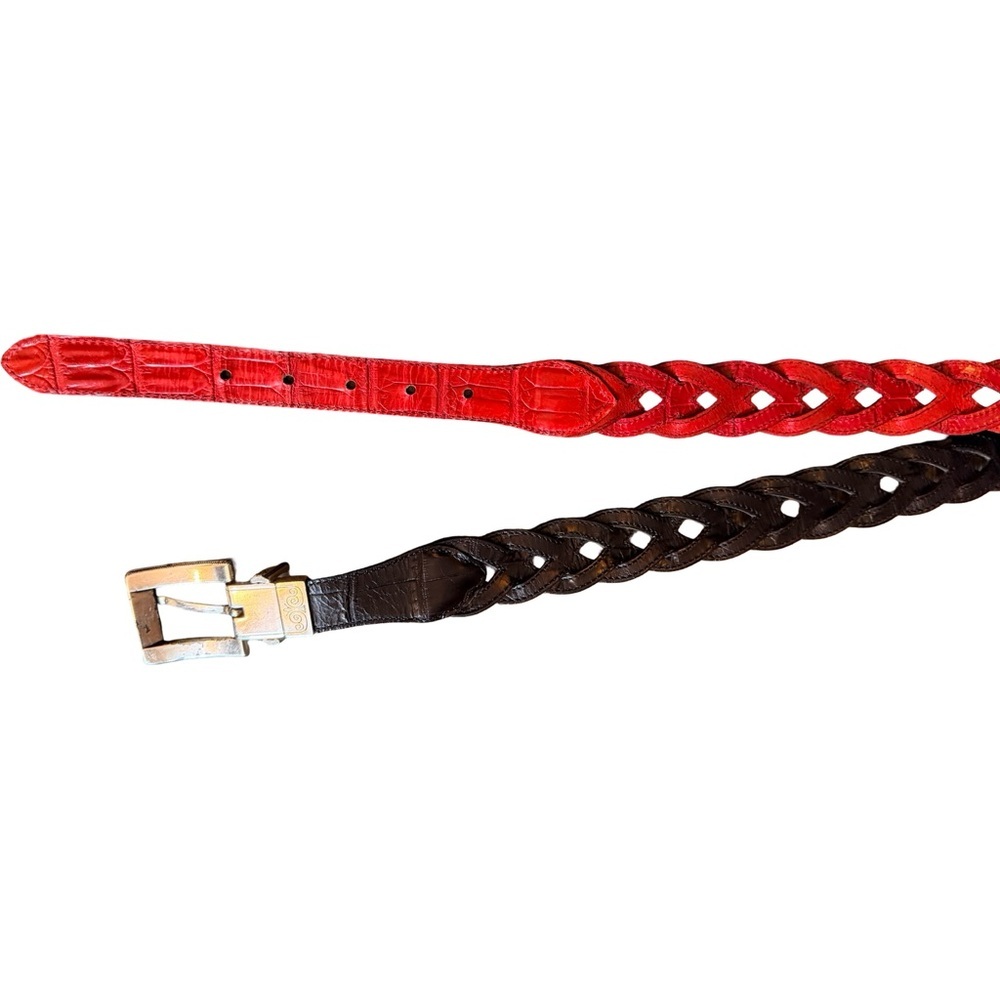 Vintage Brighton Reversible Belt – Black to Red - Picture 8 of 16